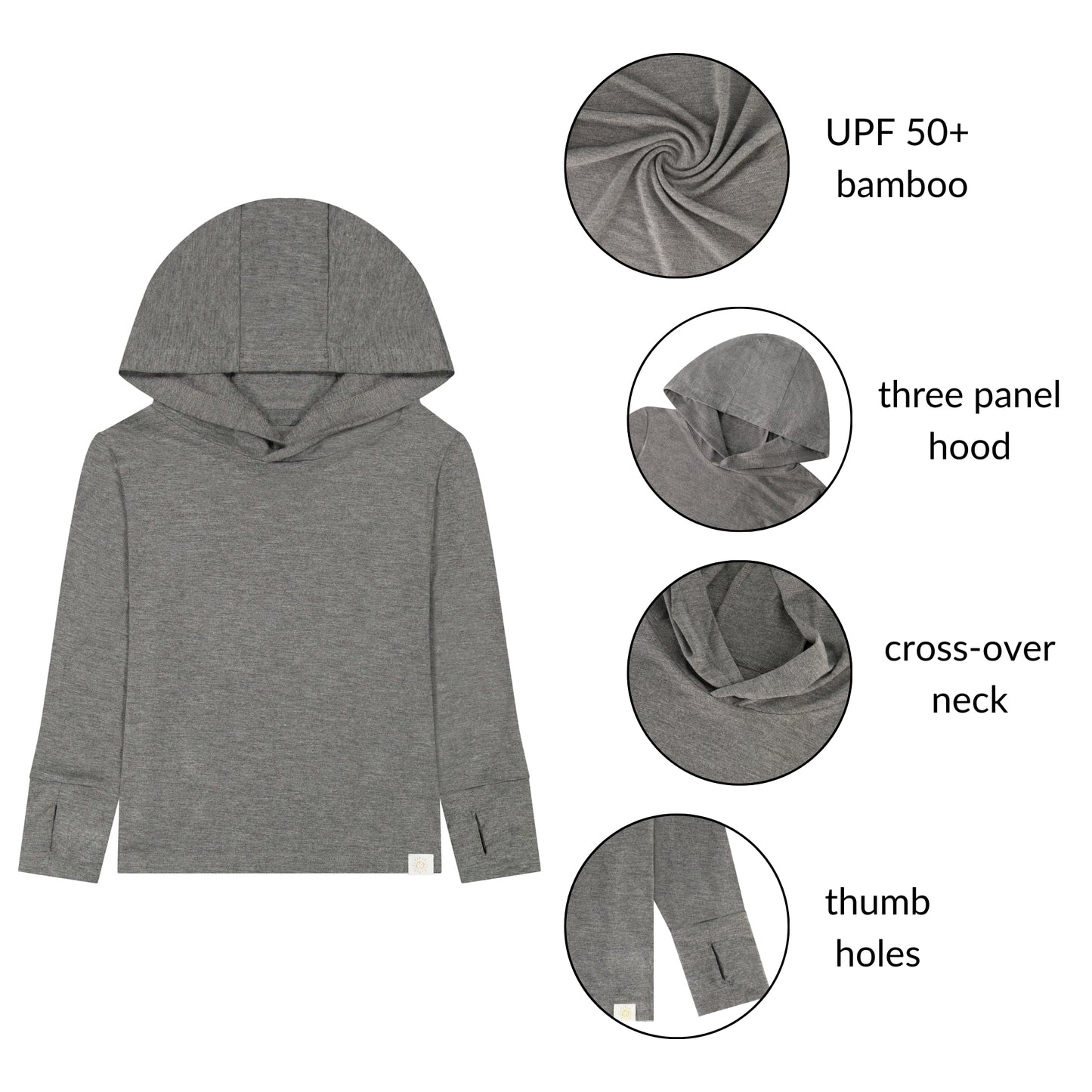 UPF 50+ Hooded Shirt - Storm Grey