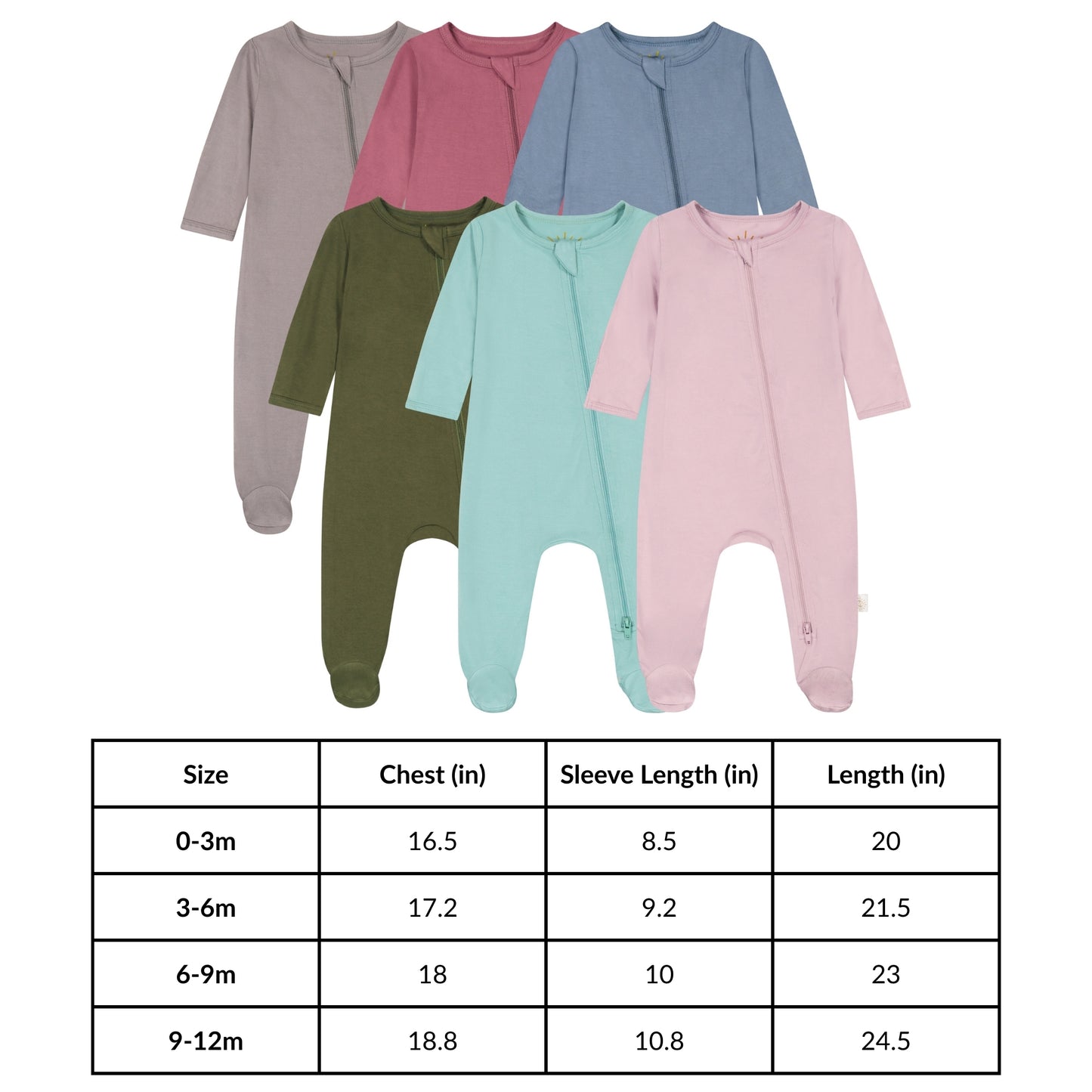 UPF 50+ Footed Romper - Moon Grey