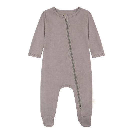 UPF 50+ Footed Romper - Moon Grey