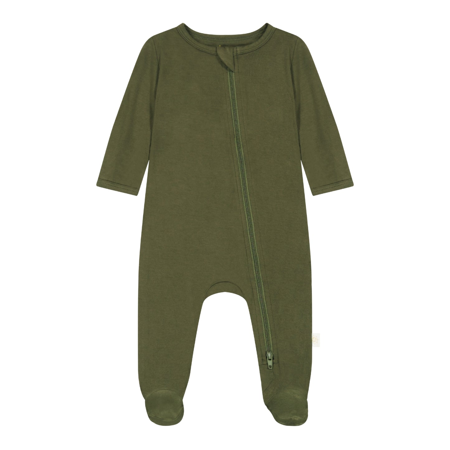 UPF 50+ Footed Romper - Moss Green