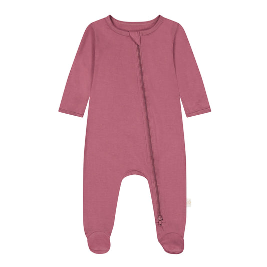 UPF 50+ Footed Romper - Wildberry
